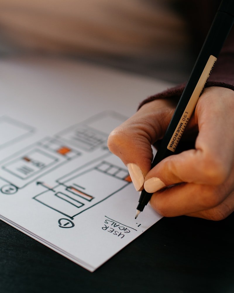 Sketching website wireframes and user-flow goals